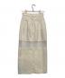 CLANE (クラネ) SHEER SWITCHING STRAIGHT SKIRT(シアースイッチングストレートスカート) アイボリー：8000円