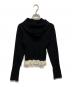 JOHN MANSON SMITH (ジョン メイソン スミス) 16G RIB HOOD CARDIGAN ブラック サイズ:38：7000円