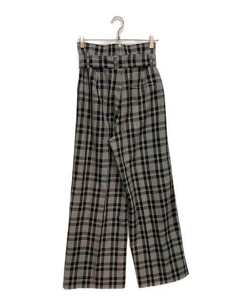 WEEKEND Max Mara（ウィークエンド マックスマーラ）WEEKEND Max Mara (ウィークエンド マックスマーラ) チェックパンツ ブラック サイズ:38の古着・服飾アイテム