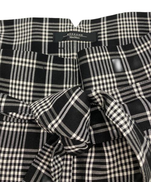 WEEKEND Max Mara（ウィークエンド マックスマーラ）WEEKEND Max Mara (ウィークエンド マックスマーラ) チェックパンツ ブラック サイズ:38の古着・服飾アイテム