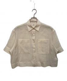 journal standard L'essage（ジャーナルスタンダード レサージュ）の古着「OGチェック/シアー ハーフスリーブシャツ」｜ベージュ
