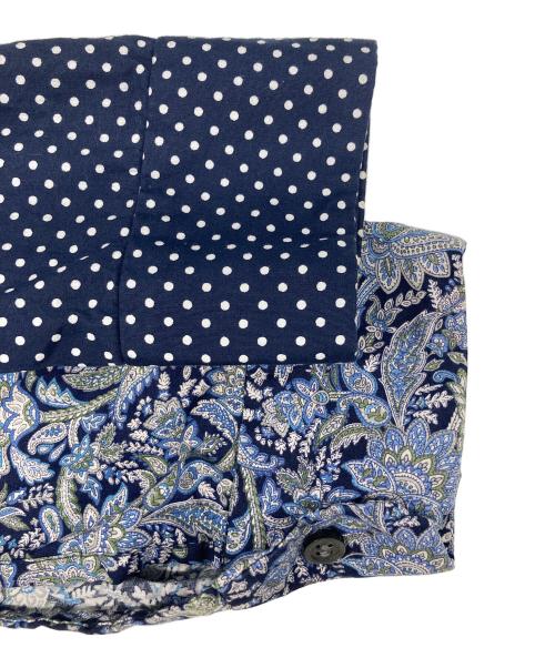 Engineered Garments（エンジニアド ガーメンツ）Engineered Garments (エンジニアド ガーメンツ) Combo Short Collar Shirt - Cotton Big Polka Dot Sateen - Navy ネイビー サイズ:Sの古着・服飾アイテム