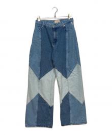 SEZANE（セザンヌ）の古着「パッチワークデニムパンツ」｜インディゴ