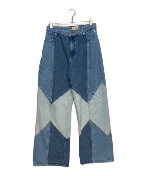 SEZANE（セザンヌ）SEZANE (セザンヌ) パッチワークデニムパンツ インディゴ サイズ:４０の古着・服飾アイテム