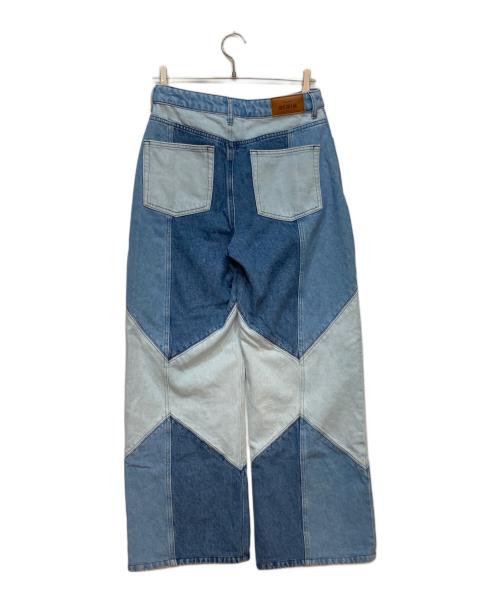 SEZANE（セザンヌ）SEZANE (セザンヌ) パッチワークデニムパンツ インディゴ サイズ:４０の古着・服飾アイテム