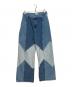 SEZANE（セザンヌ）の古着「パッチワークデニムパンツ」｜インディゴ