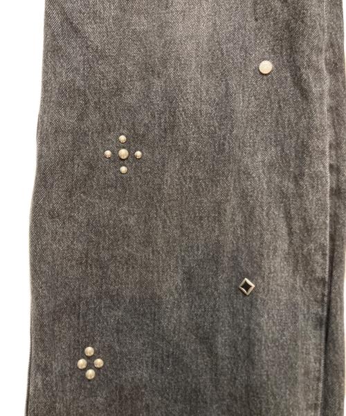 SLY（スライ）SLY (スライ) STUDS SEAM DESIGN FLARE PT-E ブラック サイズ:2の古着・服飾アイテム