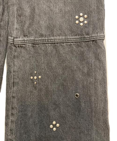SLY（スライ）SLY (スライ) STUDS SEAM DESIGN FLARE PT-E ブラック サイズ:2の古着・服飾アイテム