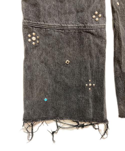SLY（スライ）SLY (スライ) STUDS SEAM DESIGN FLARE PT-E ブラック サイズ:2の古着・服飾アイテム