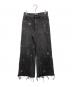 SLY（スライ）の古着「STUDS SEAM DESIGN FLARE PT-E」｜ブラック
