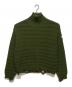 MM6 Maison Margiela（エムエムシックスメゾンマルジェラ）の古着「Damaged Turtleneck Knit」｜オリーブ
