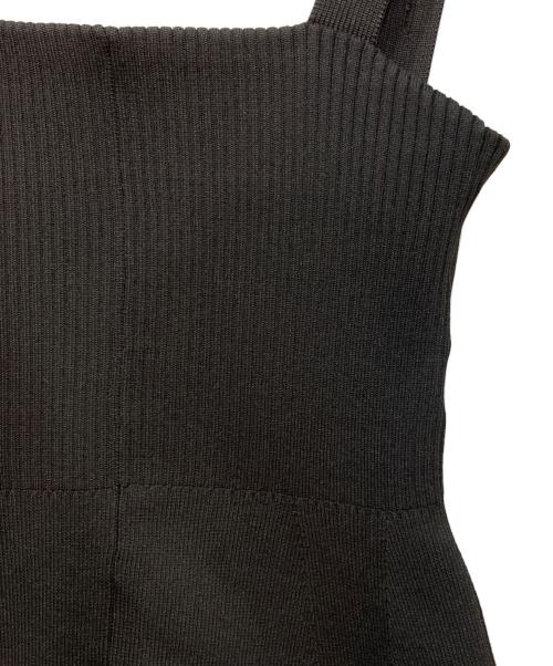 CLANE（クラネ）CLANE (クラネ) COCOON LINE KNIT ALL IN ONE ブラックの古着・服飾アイテム