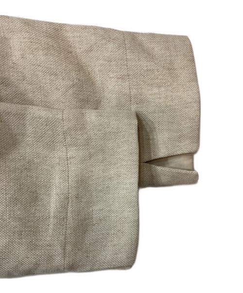 martinique（マルティニーク）martinique (マルティニーク) ソフトリネン タックジャケット ベージュ サイズ:FREEの古着・服飾アイテム