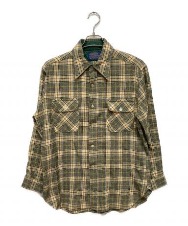 ペンドルトン 70s チェックシャツ 中古・古着通販】PENDLETON (ペンドルトン) 70s ウールチェックシャツ