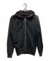 DIESEL（ディーゼル）の古着「クラッシュ加工 ジップパーカー」｜ブラック