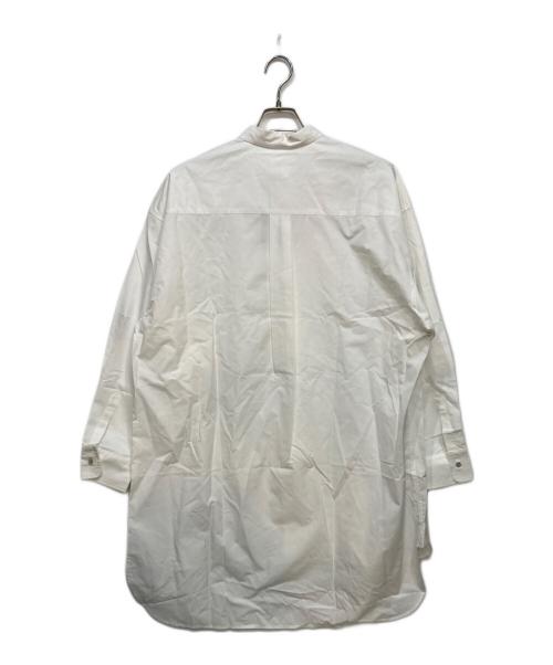 BARBA（バルバ）BARBA (バルバ) 比翼ロング丈シャツ ホワイト サイズ:40 未使用品の古着・服飾アイテム