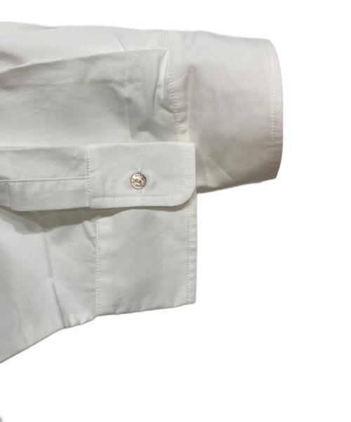 BARBA（バルバ）BARBA (バルバ) 比翼ロング丈シャツ ホワイト サイズ:40 未使用品の古着・服飾アイテム