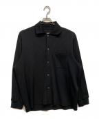 MAISON SPECIALメゾンスペシャル）の古着「Omega Rib Prime-Over Long Sleeve Shirt」｜ブラック