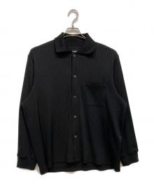 MAISON SPECIAL（メゾンスペシャル）の古着「Omega Rib Prime-Over Long Sleeve Shirt」｜ブラック