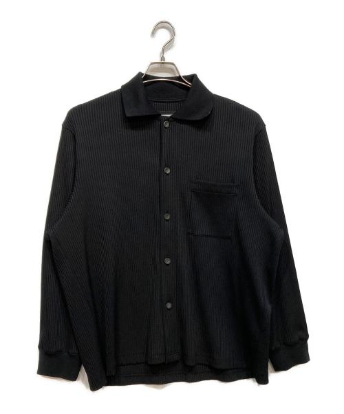 MAISON SPECIAL（メゾンスペシャル）MAISON SPECIAL (メゾンスペシャル) Omega Rib Prime-Over Long Sleeve Shirt ブラック サイズ:1の古着・服飾アイテム