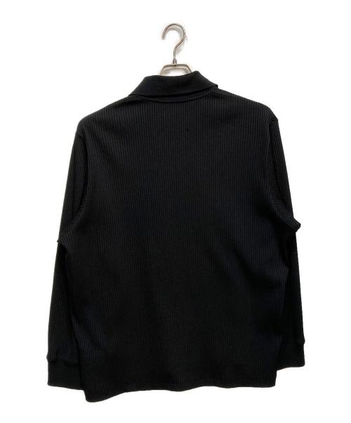 MAISON SPECIAL（メゾンスペシャル）MAISON SPECIAL (メゾンスペシャル) Omega Rib Prime-Over Long Sleeve Shirt ブラック サイズ:1の古着・服飾アイテム