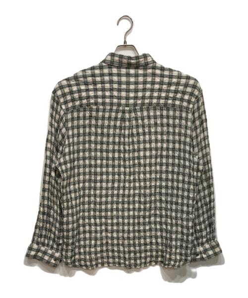 MAISON SPECIAL（メゾンスペシャル）MAISON SPECIAL (メゾンスペシャル) プライム オーバー レギュラー カラー ロングスリーブ シャツ グリーン サイズ:2の古着・服飾アイテム