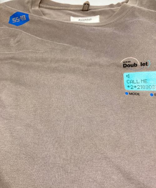 doublet（ダブレット）doublet (ダブレット) WISM (ウィズム) 長袖カットソー グレー サイズ:サイズ詳細参照の古着・服飾アイテム
