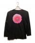 WILDSIDE YOHJI YAMAMOTO (ワイルドサイド ヨウジ ヤマモト) New Era (ニューエラ) Pink Dahlia Long Sleeve T-shirt ブラック サイズ:4：8000円