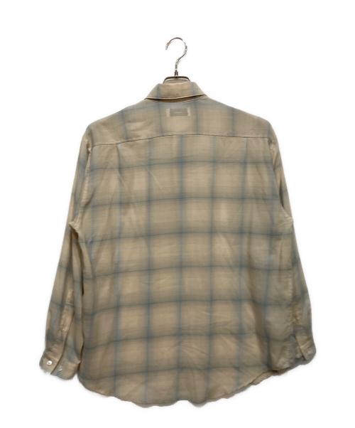 MARKA（マーカ）MARKA (マーカ) ウール チェックシャツ ベージュ サイズ:2の古着・服飾アイテム
