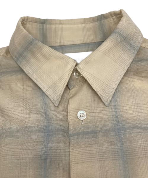 MARKA（マーカ）MARKA (マーカ) ウール チェックシャツ ベージュ サイズ:2の古着・服飾アイテム