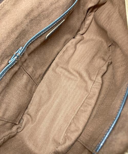 genten（ゲンテン）genten (ゲンテン) レザーフラップショルダーバッグ ネイビーの古着・服飾アイテム