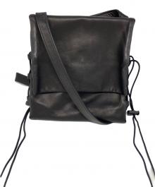 YOHJI YAMAMOTO（ヨウジヤマモト）の古着「GARMENT LEATHER BOTTLE SACOCHE」｜ブラック
