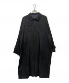 My Beautiful Landletマイビューティフルランドレット）の古着「HARUTO PROCESSED WOOL LONG COAT ウール ロング コート」｜ブラック