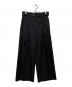 JIL SANDER（ジルサンダー）の古着「Fine Wool Gabardine Relaxed Fit Trousers」｜ブラック