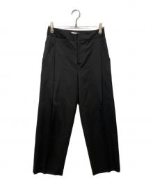 JOHN SMEDLEY（ジョンスメドレー）の古着「ウールテーパードパンツ」｜ブラック