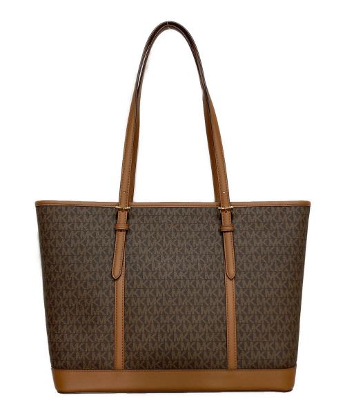MICHAEL KORS（マイケルコース）MICHAEL KORS (マイケルコース) ジェットセットトートバッグ ブラウンの古着・服飾アイテム