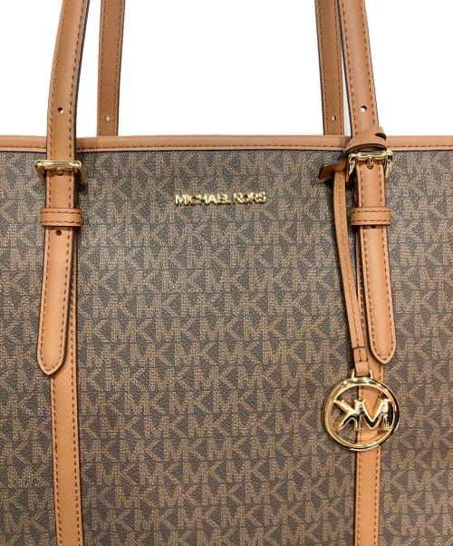MICHAEL KORS（マイケルコース）MICHAEL KORS (マイケルコース) ジェットセットトートバッグ ブラウンの古着・服飾アイテム