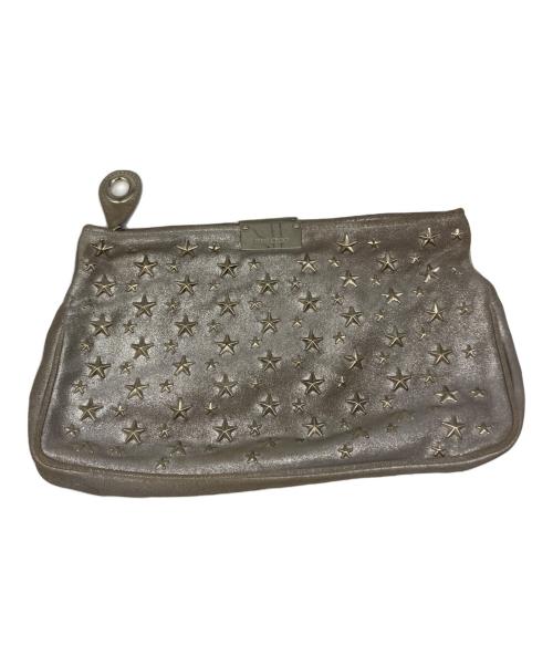 JIMMY CHOO（ジミーチュウ）JIMMY CHOO (ジミーチュウ) クラッチバッグ シルバーの古着・服飾アイテム