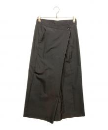 JUNYA WATANABE COMME des GARCONS（ジュンヤワタナベ コムデギャルソン）の古着「ラップワイドパンツ」｜ブラック