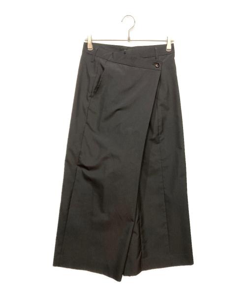 JUNYA WATANABE COMME des GARCONS（ジュンヤワタナベ コムデギャルソン）JUNYA WATANABE COMME des GARCONS ((ジュンヤワタナベ コムデギャルソン) ラップワイドパンツ ブラック サイズ:XSの古着・服飾アイテム