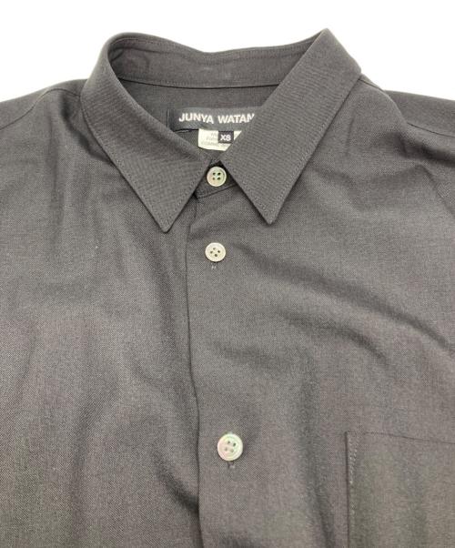 JUNYA WATANABE COMME des GARCONS（ジュンヤワタナベ コムデギャルソン）JUNYA WATANABE COMME des GARCONS ((ジュンヤワタナベ コムデギャルソン) プリーツ切替シャツワンピース ブラック サイズ:XSの古着・服飾アイテム