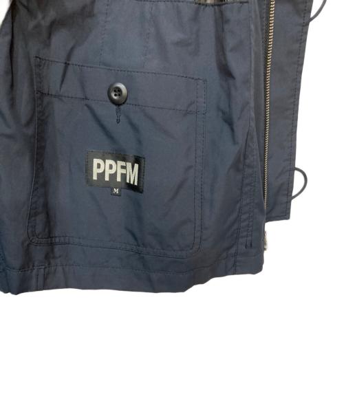 PPFM（ピーピーエフエム）PPFM (ピーピーエフエム) ナイロンジャケット ネイビー サイズ:Ｍの古着・服飾アイテム