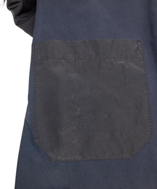 tricot COMME des GARCONS（トリココムデギャルソン）tricot COMME des GARCONS (トリココムデギャルソン) 丸襟切替ダブルブレストステンカラーコート ブラック サイズ:Sの古着・服飾アイテム