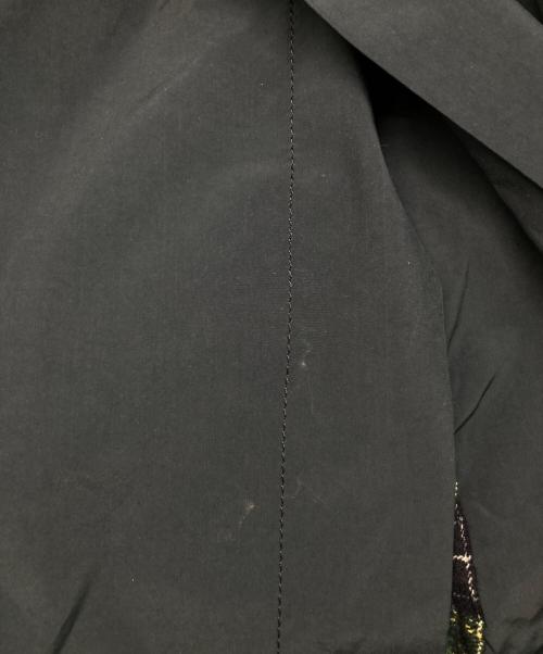 tricot COMME des GARCONS（トリココムデギャルソン）tricot COMME des GARCONS (トリココムデギャルソン) 丸襟切替ダブルブレストステンカラーコート ブラック サイズ:Sの古着・服飾アイテム
