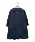 tricot COMME des GARCONS（トリココムデギャルソン）の古着「丸襟切替ダブルブレストステンカラーコート」｜ブラック
