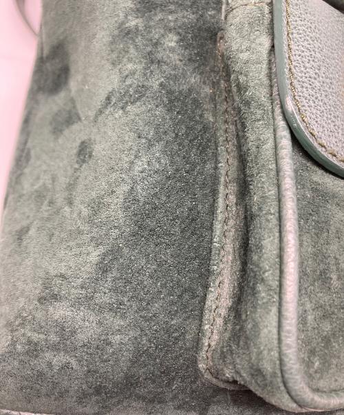 GUCCI（グッチ）GUCCI (グッチ) バンブー スエード ミニリュック グリーンの古着・服飾アイテム