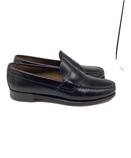 G.H.BASS（ジーエイチバス）G.H.BASS (ジーエイチバス) LARSON Moc Penny Loafer ブラック サイズ:61/2の古着・服飾アイテム