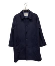 417 by EDIFICE（417 バイ エディフィス）の古着「ウールミックス マックコート」｜ネイビー