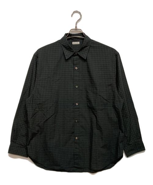 STEVEN ALAN（スティーブンアラン）STEVEN ALAN (スティーブンアラン) ピンオックス チェック レギュラーカラー シャツ グリーン サイズ:Sの古着・服飾アイテム
