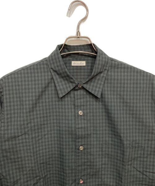 STEVEN ALAN（スティーブンアラン）STEVEN ALAN (スティーブンアラン) ピンオックス チェック レギュラーカラー シャツ グリーン サイズ:Sの古着・服飾アイテム